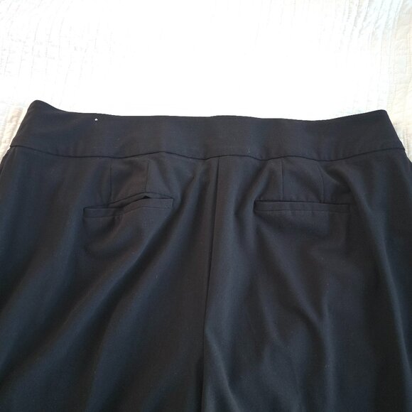 Lane Bryant The Allie Wide Leg Pants Tailored Stretch Womens Size 24R - Black - Picture 8 of 14